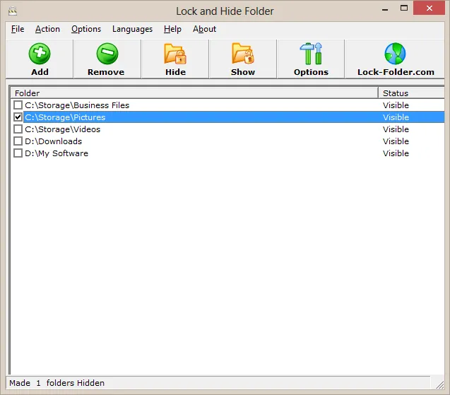 Folder Lock Software for PC